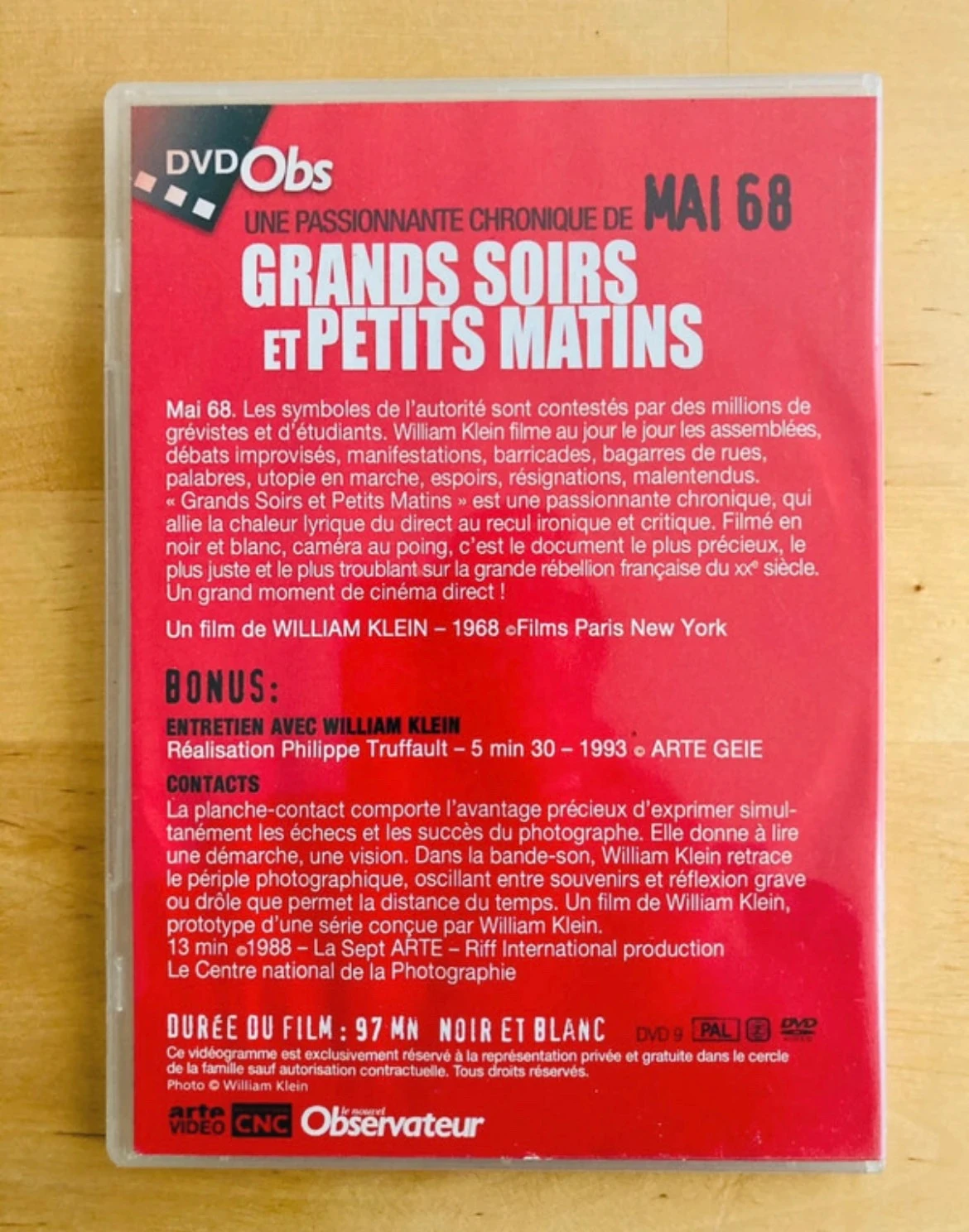 DVD Mai 68: grandes noites e pequenas manhãs. – photo 3